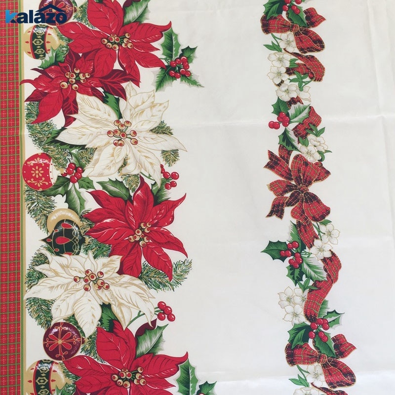 Nuovo Anno Panno di Tabella Di Natale di Plastica Tavolo Rettangolare Tovaglie di Stoffa Decorazione Della Casa Natale