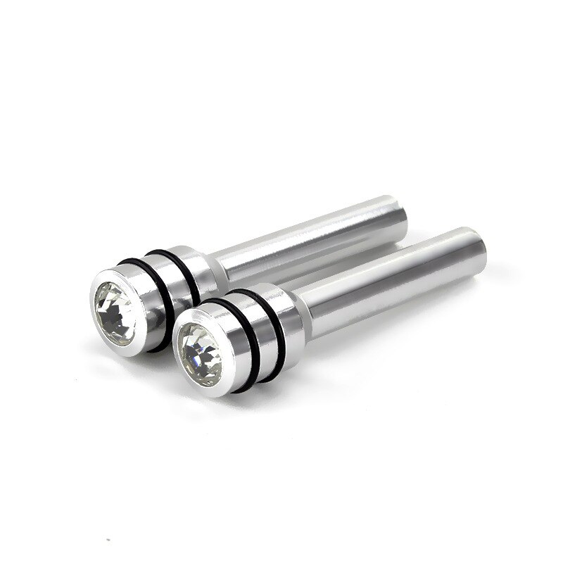 4PCS Door Lock Pin bolt Car Truck Pull Knob cover Knob Pins for Toyota Yaris Tundra Tacoma RAV4 Corolla Aygo Avalon Auris: 2pcs-sliver