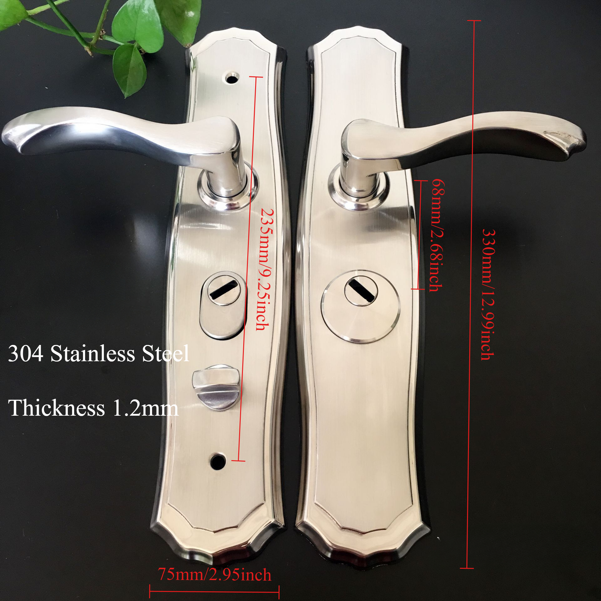 Universal Double-Side Multi-Function Door Handle, Anti-Theft & Anti-Pry Home Door Lever, Dual-Spring Lock Handle