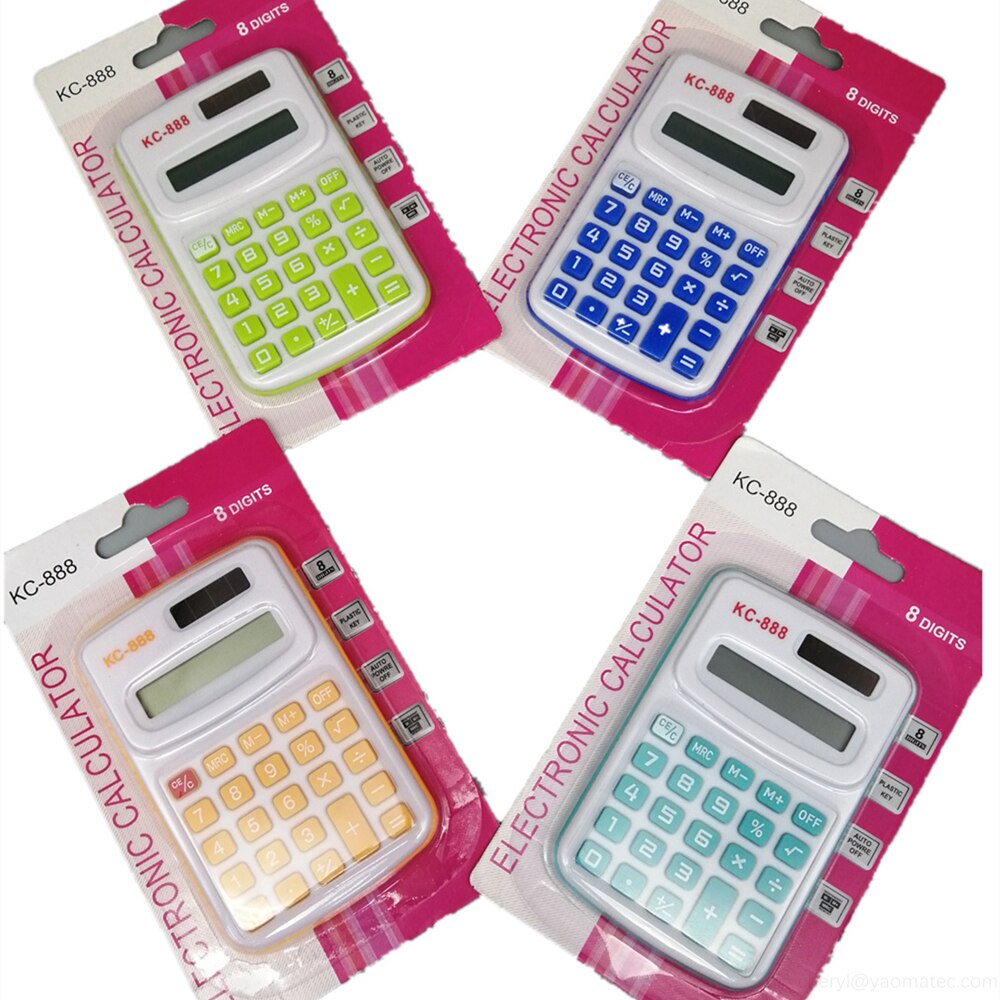 8 Digits Mini Portable Calculator For Students Col... – Vicedeal