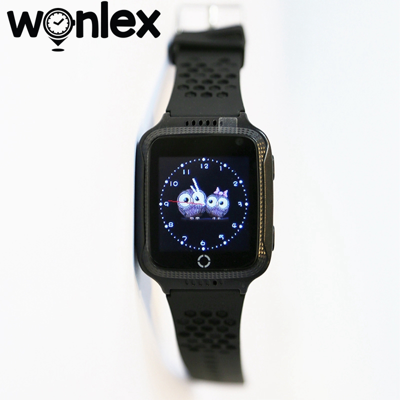 Wonlex Smart-Watch con GPS per localizzatore di posizione per bambini monitoraggio della posizione dei bambini orologio della fotocamera GW500S posizione anti-smarrimento del bambino: Black