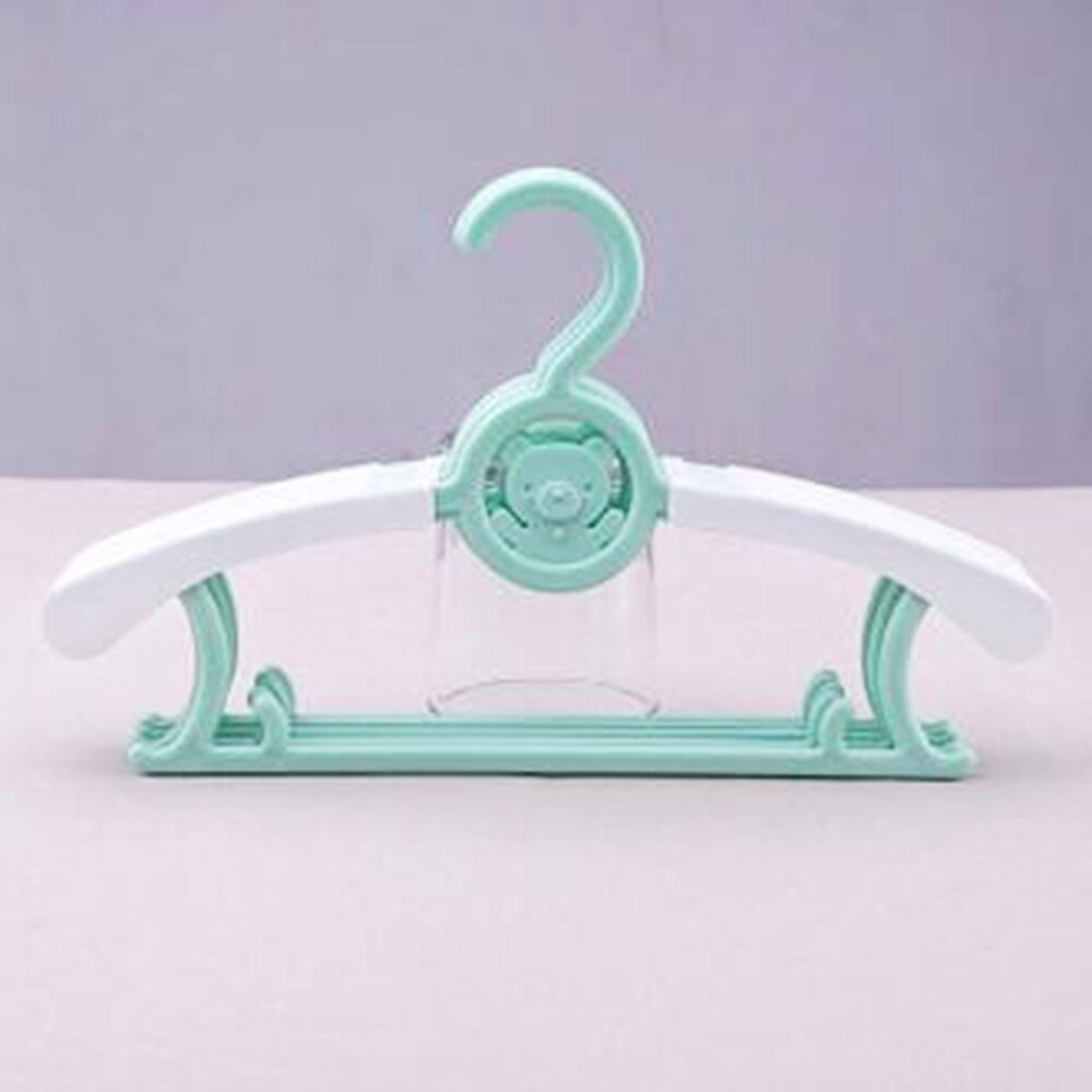 Perchas de ropa de bebé coloridas, tendedero al aire libre de plástico para niños, ropa de niños, abrigo, armario organizador, traje de ropa: green and white
