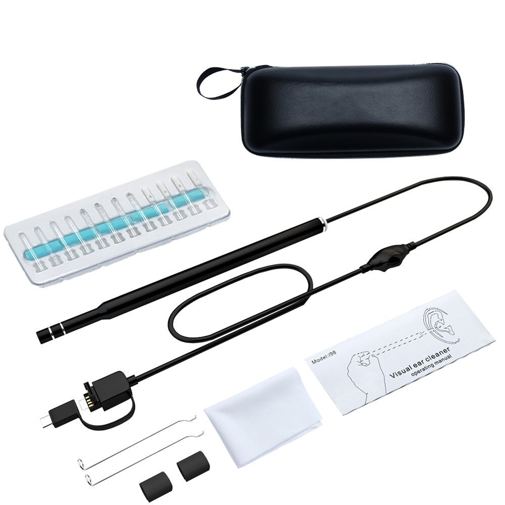En Ohr, Reinigung, Endoskop, USB, Visuelle, Ohr, Lay, 5,5mm, cámara de 0,3 MP, Android, PC, Ohr, pick Otoskop, Endoskop, werkzeug: Morado