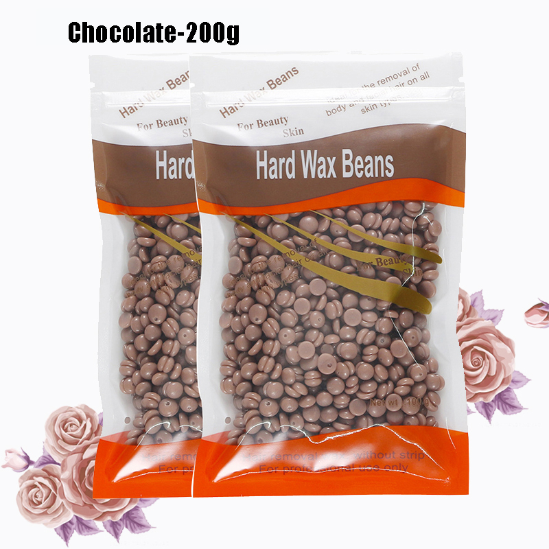 1000g/200g/50g Wax Ontharing Ontharingscrème Waxen Wax Kralen Voor Wax heater Pijnloos voor Lichaamsharen Verwijderen Bonen: Beige