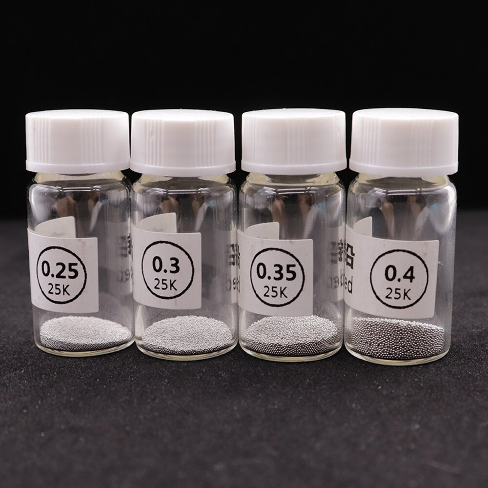 1 Bottle Reballing Balls BGA Solder Ball Leaded BGA Rework Repair Tools (0.2 0.25 0.3 0.35 0.4 0.45 0.5 0.55 0.6 0.65 0.76 )