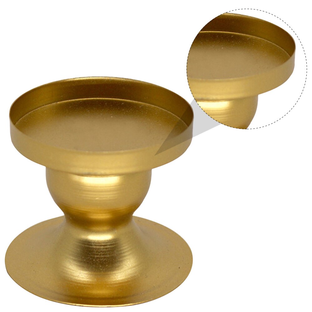 1pc amerikaanse stijl kaarsenhouder ronde ijzeren kaarsenhouder tafelversieringen