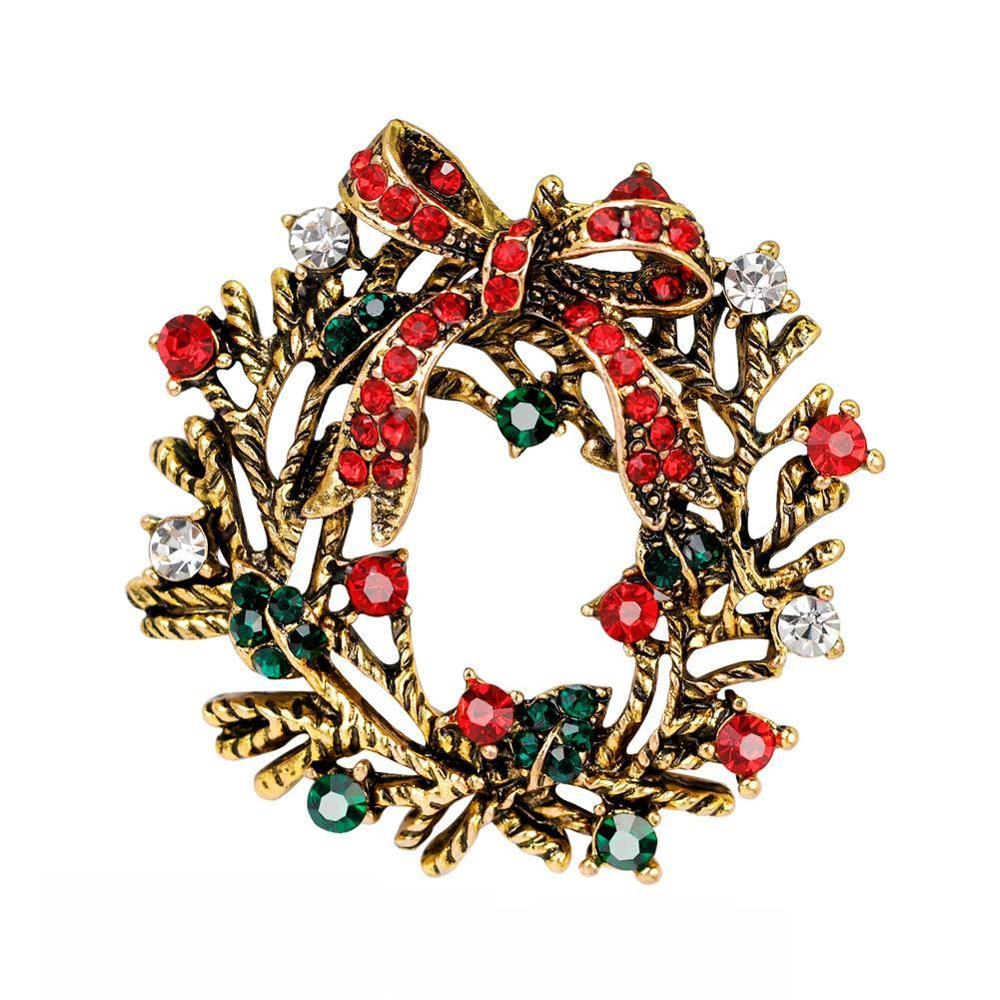 Christmas Tableware Napkin Ring High-end Xmas Wreath Tree Buckle Sample Hotel Mouth Bow Ring Table Ring Flower Napkin Y7F8: wreath