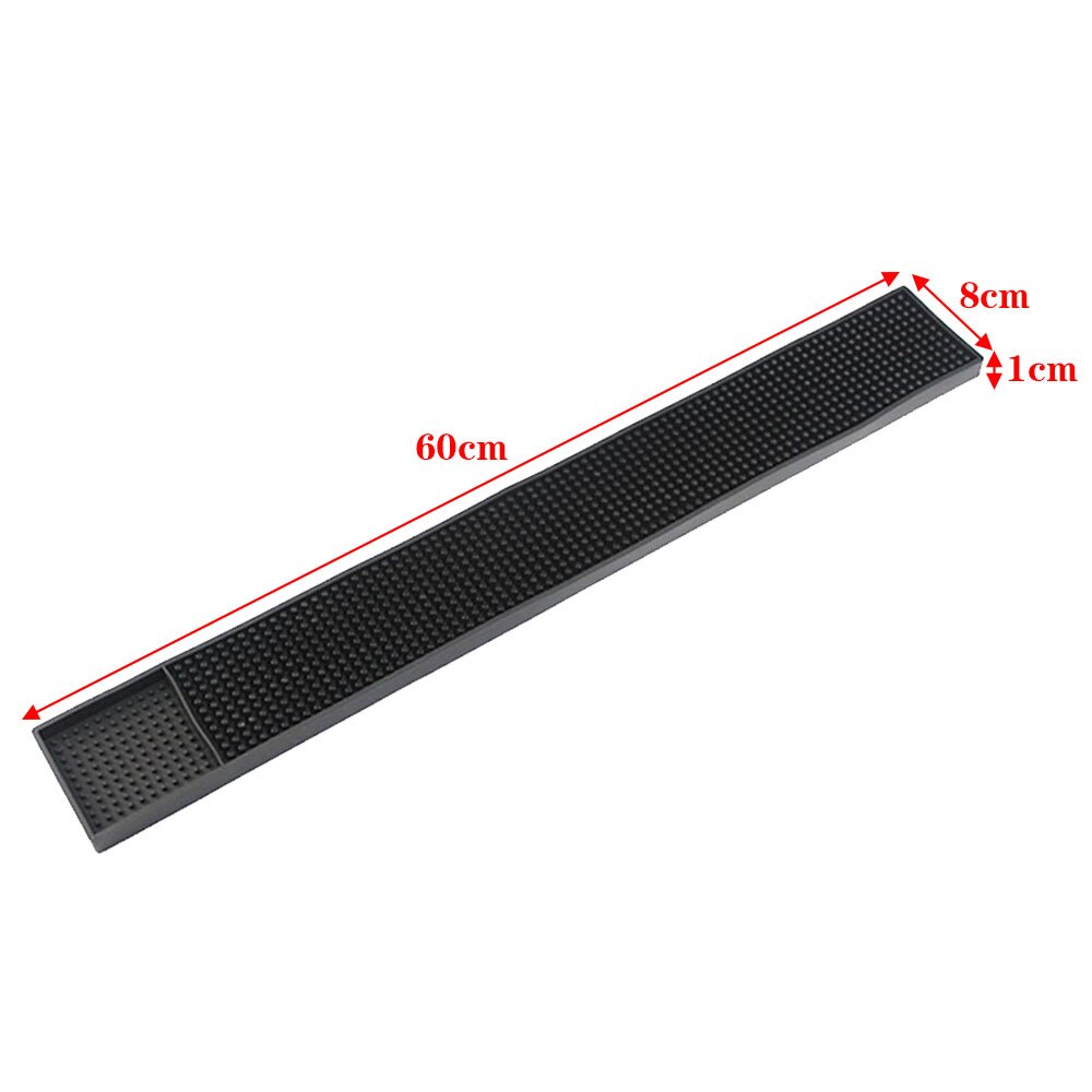 Alfombrilla de goma antideslizante para Bar, Mantel Individual rectangular de PVC para cocina, juego de tazas, cerveza, whisky, accesorios impermeables para Bar