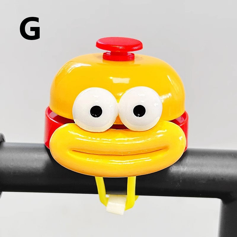Xunting Bike Bell Cute Cartoon Horn MTB Road Bikes Children's Scooter Road Bike Bell Easy Installation: green