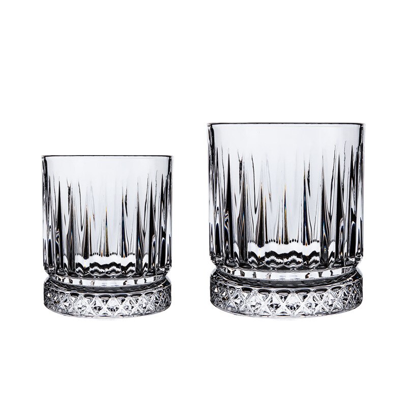 Vasos de cristal Con parte inferior de diamante para whisky, copa de vino exterior, copas clásicas para beber, Brandy, juego de Bar para vinos, cerveza