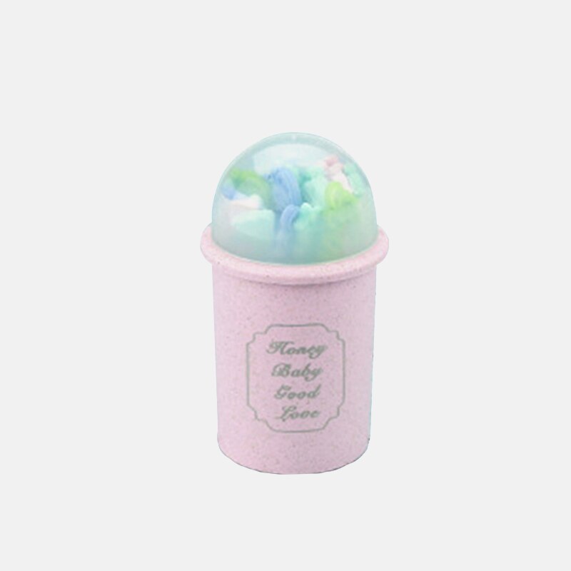 Ménage fruits fourchette vaisselle riz bol en plastique plaque paquet unique bol de céréales blé paille bol tasse: D pink