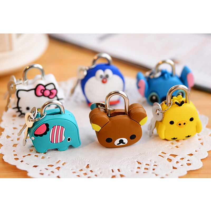 Mini Padlocks Key Lock With Key Door Window Practice Lock Locker Kilit For Handbag/Small Luggage/Tiny Craft Diary/Toy/Box