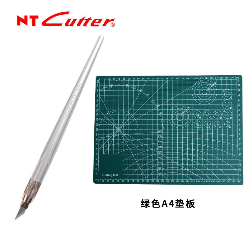 Japan NT Cutter D-400GP Metall Stift Messer Gummi Stempel Papier Carving Papier Skulptur Papier-schneiden Stichel Pad einstellen handgefertigt werkzeuge: Grün