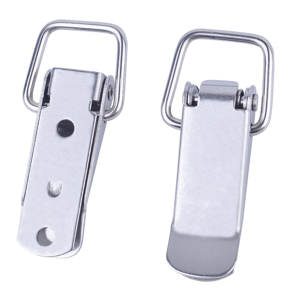 4pcs/pack Buckle Toggle Latch Clasp Catch Door Clamp Stainless Steel Hasp Locking Toolbox Spring Loaded For Closet Hardware