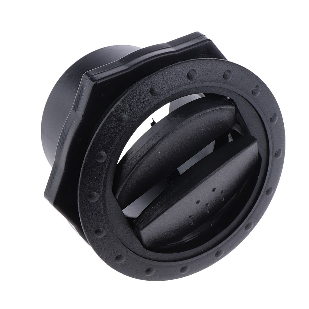 Sort rv marine yacht rund luftventil udtag grill ventilation 70 x 45mm