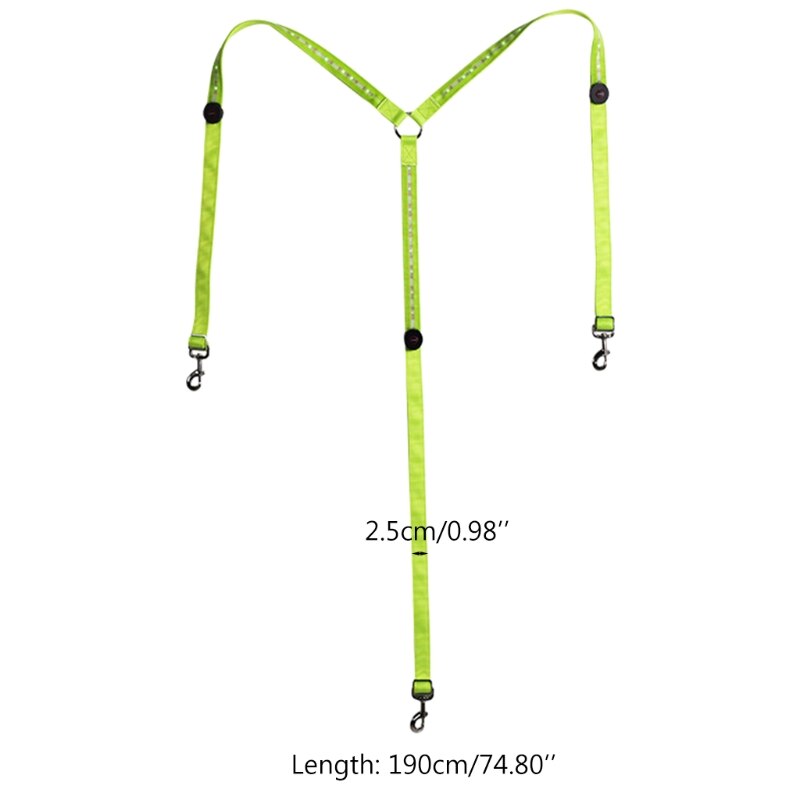 LED Horse Breastplate Collar Adjustable Chest Strap Best High Visibility Tack For Horseback Equestrian Safety Gear