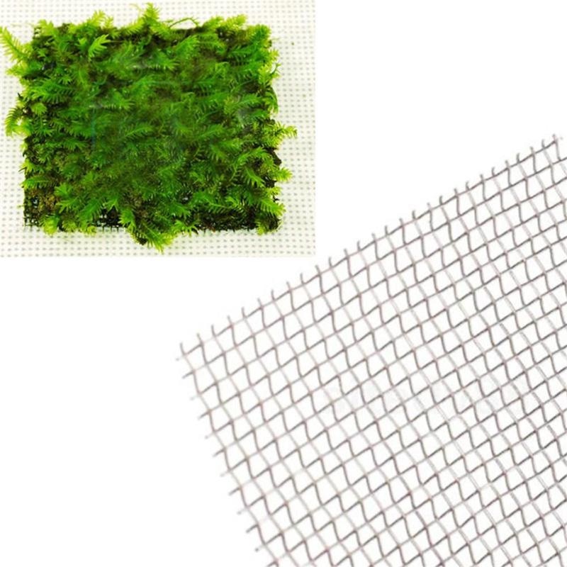 Aquarium Stainless Steel Wire Mesh Pad Aquatic Moss Plants Water Grass Mesh Fish Tank Decoration