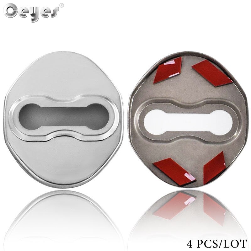 Ceyes Oem Stickers Lock Covers Voor Mitsubishi Outlander Lancer 10 Pajero l200 l300 2 3 4 Asx Auto Styling Decor auto Accessoires: Grijs