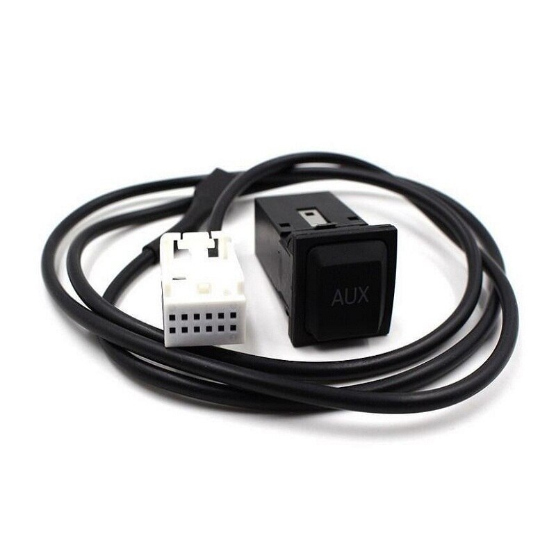 Câble de Commutateur pour Bouton USB et AUX de Voiture, Adaptateur de Données avec Câblage pour VW Golf 5 6 MK6 Jetta 5 MK5 Lapin Scirocco, RCD510 RNS315 RCD310: AUX Switch Cable