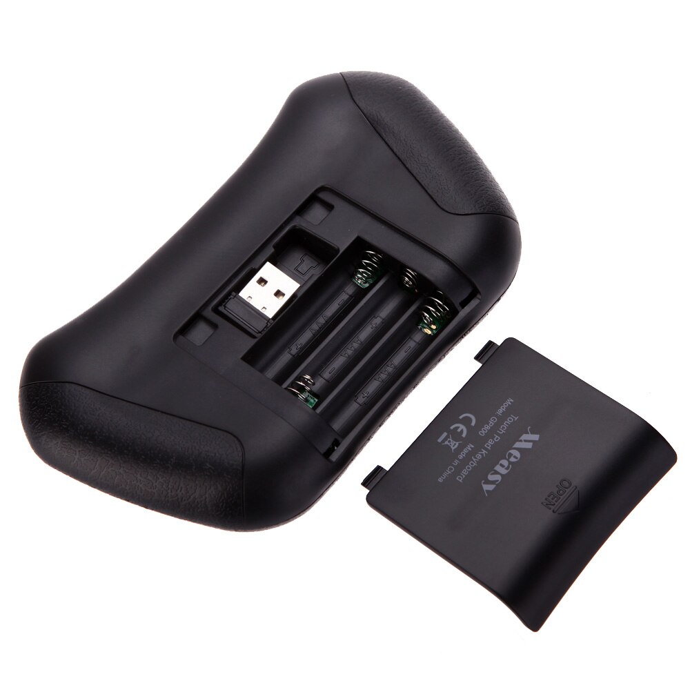 Ultra Mini QWERTY 79 Key Tochpad Remote Control 2.4GHz Wireless Keyboard Air Smart Mouse Mice with USB Receiver for TVbox Laptop