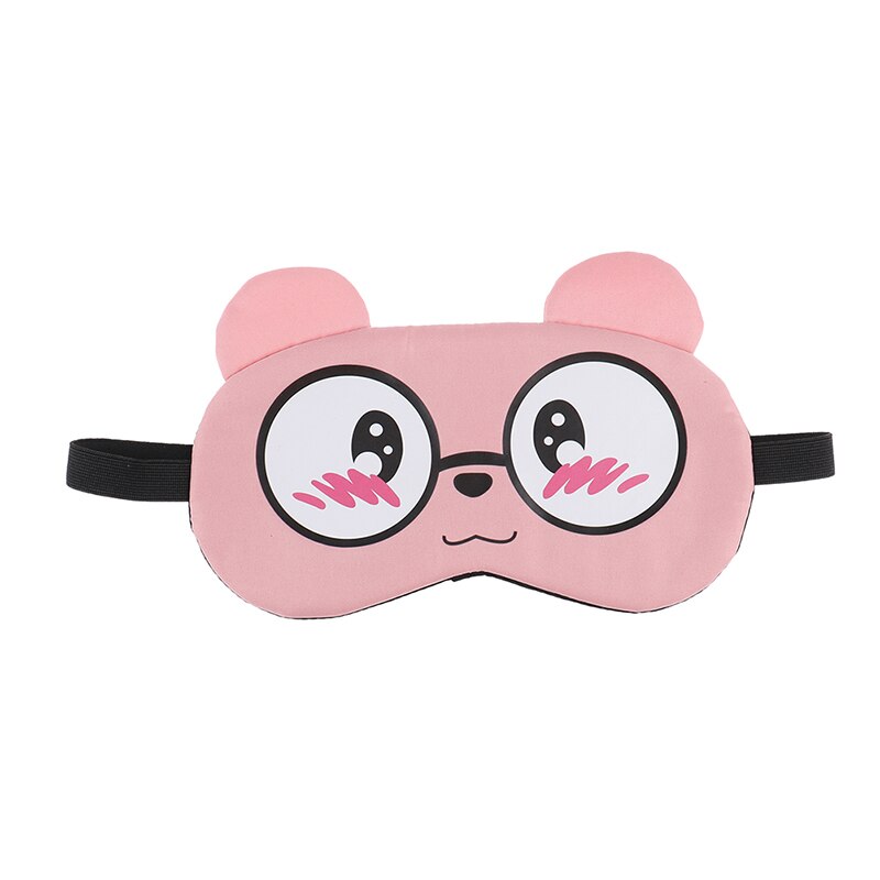 Slaap Oogmasker Slaapmasker Katoen Kat Ooglap Slaapmasker Leuke Eye Cover Travel Rest Eye Band Slapen Aid Blinddoeken: E