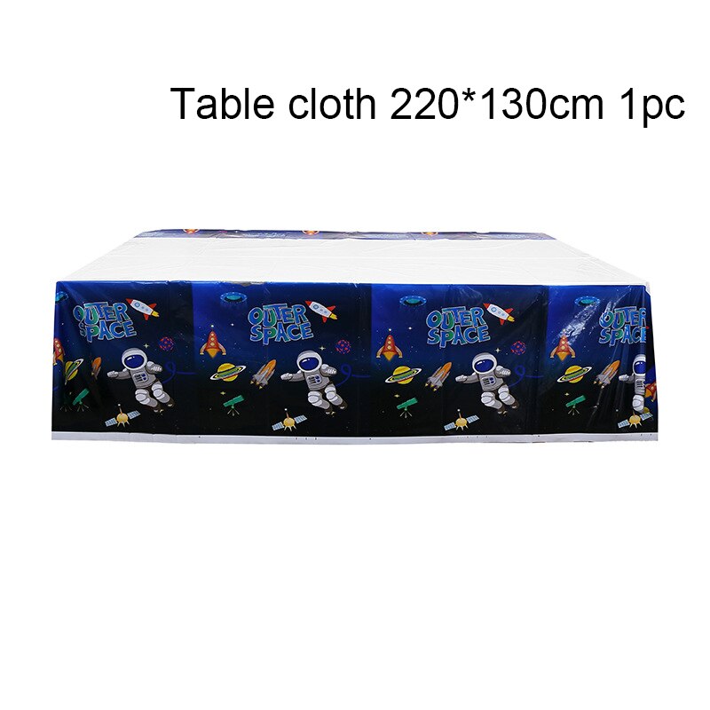 Rum kage topper tegneserie raket kage dekoration tillykke med fødselsdagen banner børn fødselsdag temafest fødselsdag kage topper forsyninger: 1pc dug