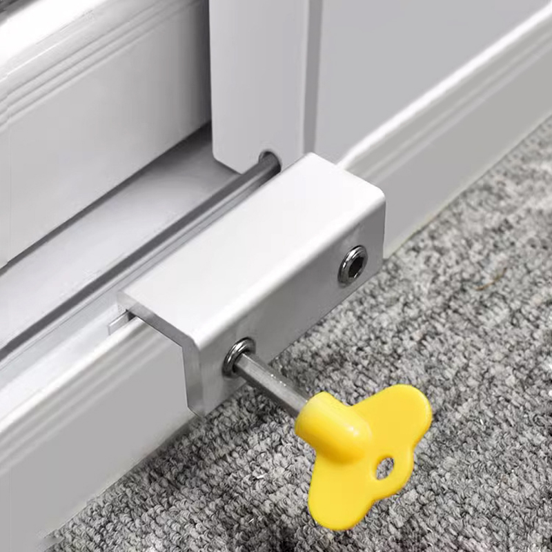 Sliding Sash Stopper Cabinet Locks Straps Doors Security Anti-theft Lock Window Sliding Door Baby Kids Child Safety Doors Lock