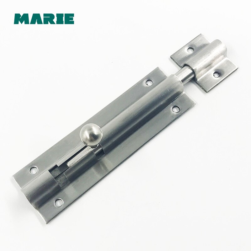 Stainless Steel Garage Door Gate Security Barrel Bolt Latch Padlock Hasp Silver