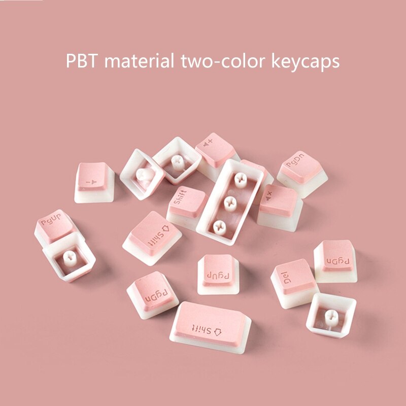 108-Key RGB Two-Color Translucent Keycaps for Gateron/ Cherry/ Kailh Mechanical
