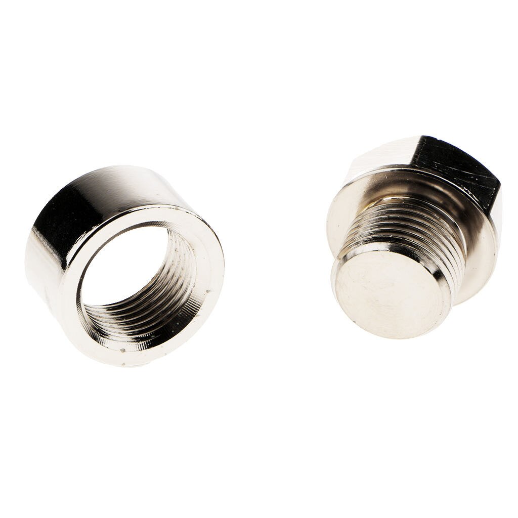 M18*1.5mm Stainless Steel O2 Oxygen Sensor Exhaust Bung Nut 16mm Long