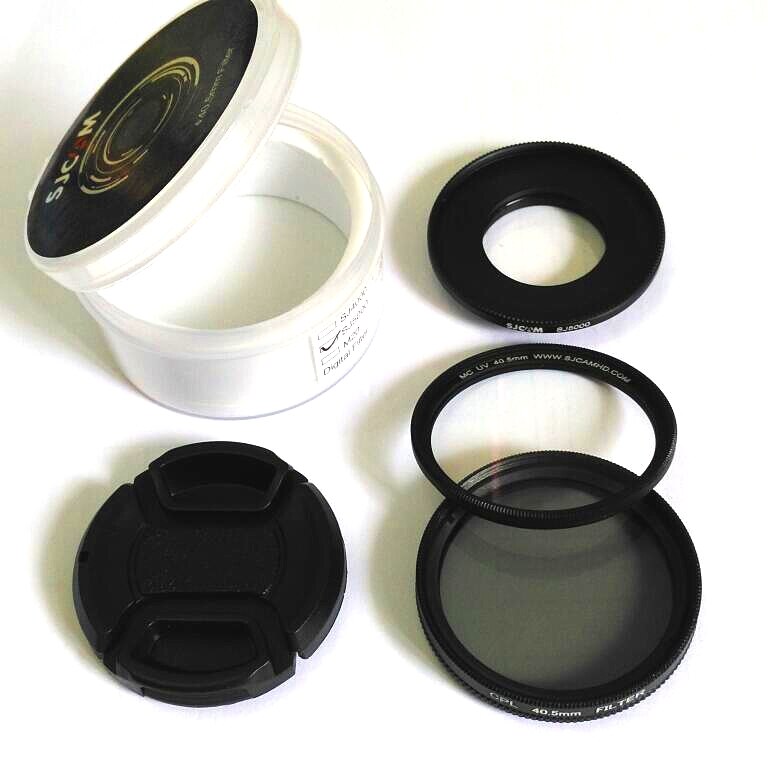 Original SJCAM SJ6 Legend M20 Sj4000 Sj5000X wifi SJ7 MC Lens UV+Protection Cap Lens UV / CPL Filter Cover For SJCAM Star Camera: SJ5000 UV CPL set