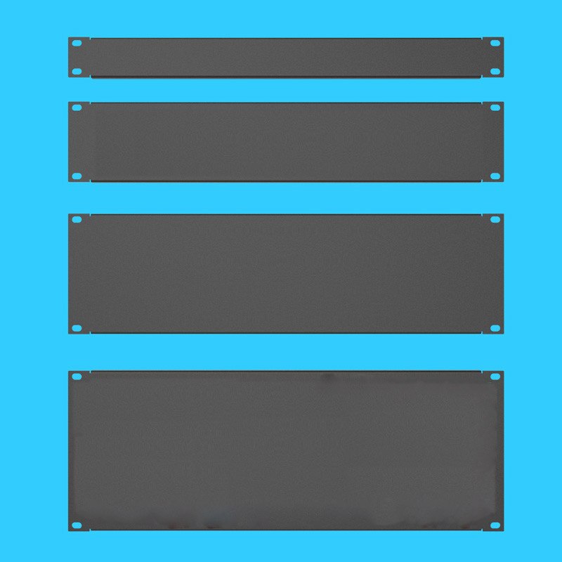 2pcs/lot BLANK 19" RACK PANEL 3U GREY Enclosures &amp; 19" Cabinet Racks Accessories