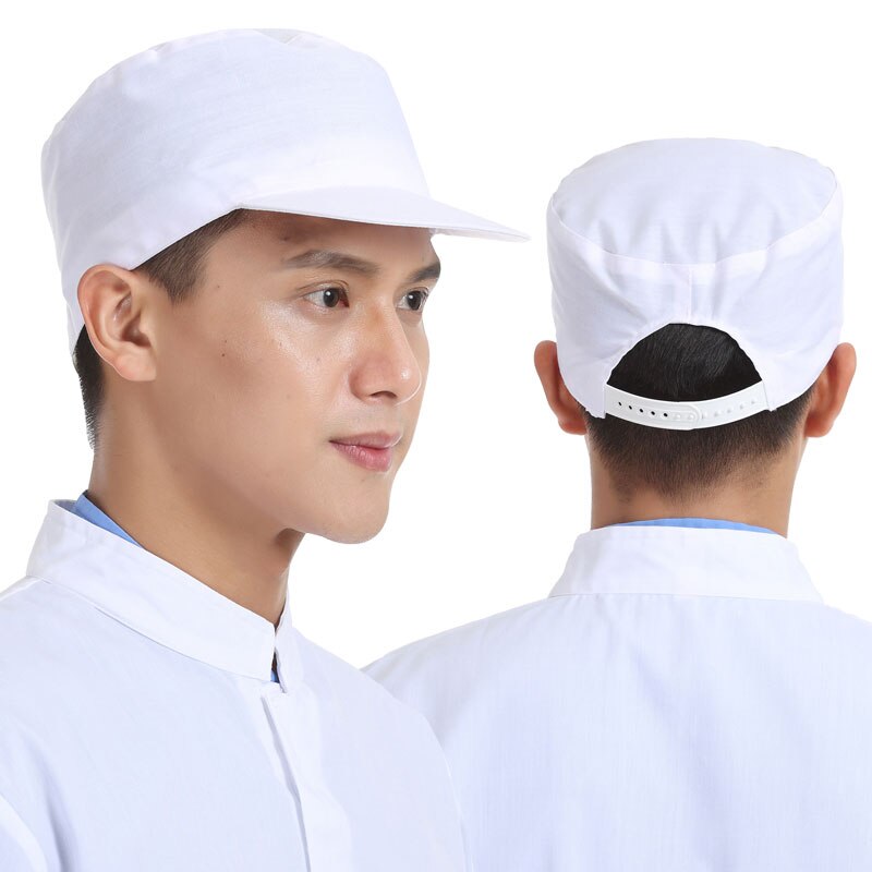 10 unids/lote, , gorras de color liso, sombreros de cocinero, restaurante, cocina, panadería, ropa para cocinar, Gorras, Viseras a prueba de polvo de almacén