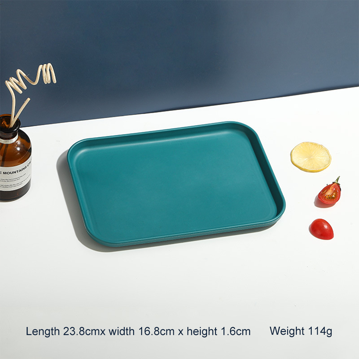 Rectangular Tray Plastic Restaurant Household Cup Tea Tray Catering Fast Food Barbecue Tray Kitchen Supplies: Khaki