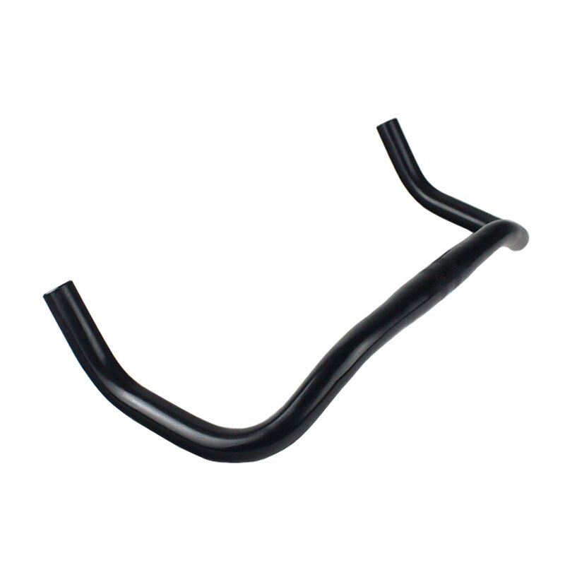 Manillar de aleación de aluminio con cuerno de piñón fijo, piezas de bicicleta de carretera, manillar curvado