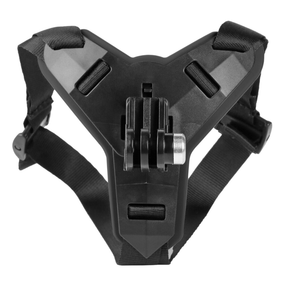 Motorhelm Chin Stand Mount Houder Voor Gopro Hero 5/6/7 Actie Sport Camera Full Face Houder Motorfiets Camera accessoire: Black