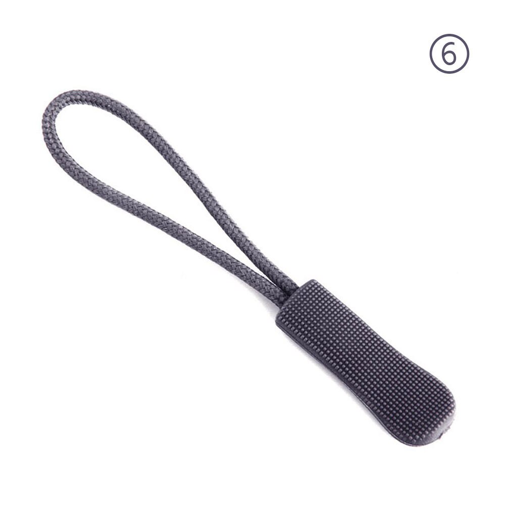 Lot de 50 tirettes de fermeture éclair, pour fixation d'étiquettes de cordon, clip de remplacement pour fermeture éclair, boucle coulissante, sac, valise, vêtements, tente, sac à dos: Couleur 6