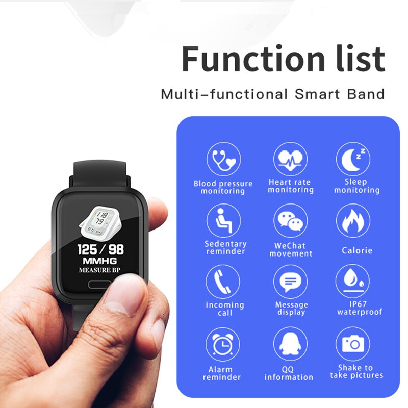 YH3 Smartwatch Bluetooth Smart Armband Herz Rate Fitness Monitor Blutdruck IP67 Wasserdichte Armband Für Andriod, IOS