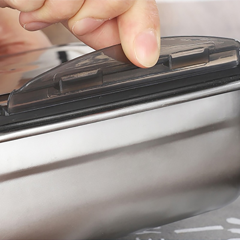 Baispo Korean Style Lunch Box Induction Cooker Heating Food Container 304 Stainless Steel Bento Box Kitchen Accessories