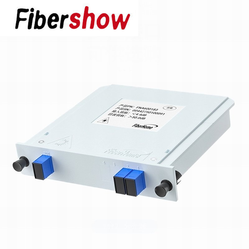 Optical Fiber Splitter FTTH PLC Splitter Box 1-2 1-4 1-8 1-16 SC UPC/APC Cassette Plug-in Type Planar Waveguide Optical