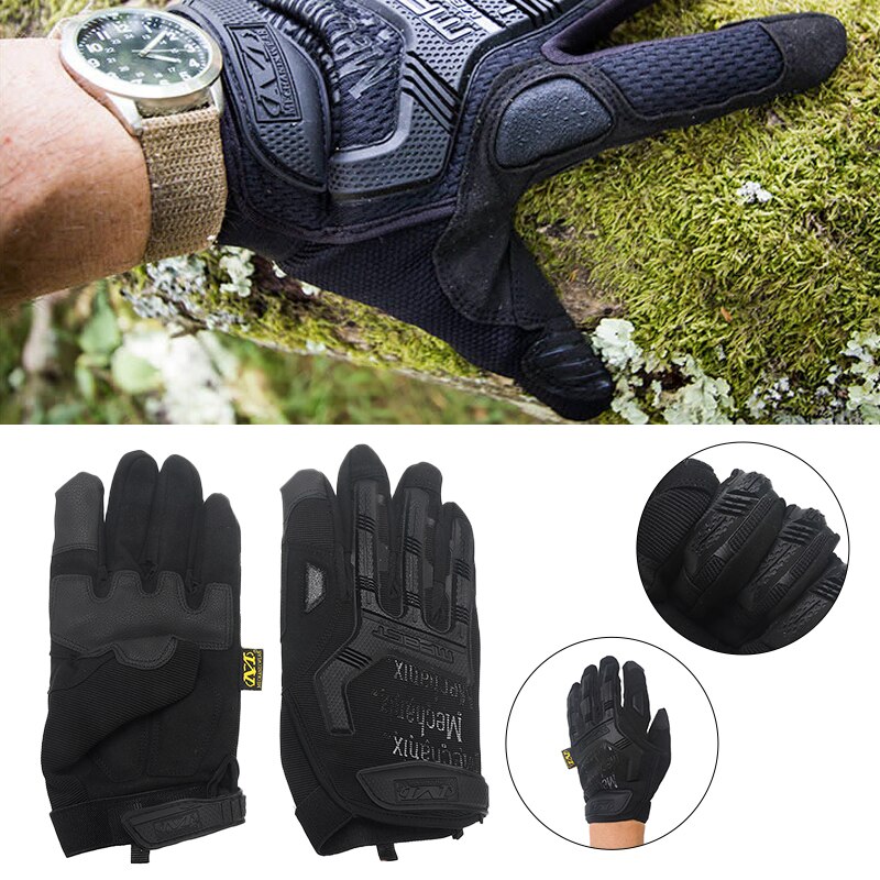 Guantes de pesca antideslizantes con dedos completos para exterior, para hombre, invierno cálido, resistente al viento, para motocicleta, ciclismo, Camping, esquí, deporte L XL