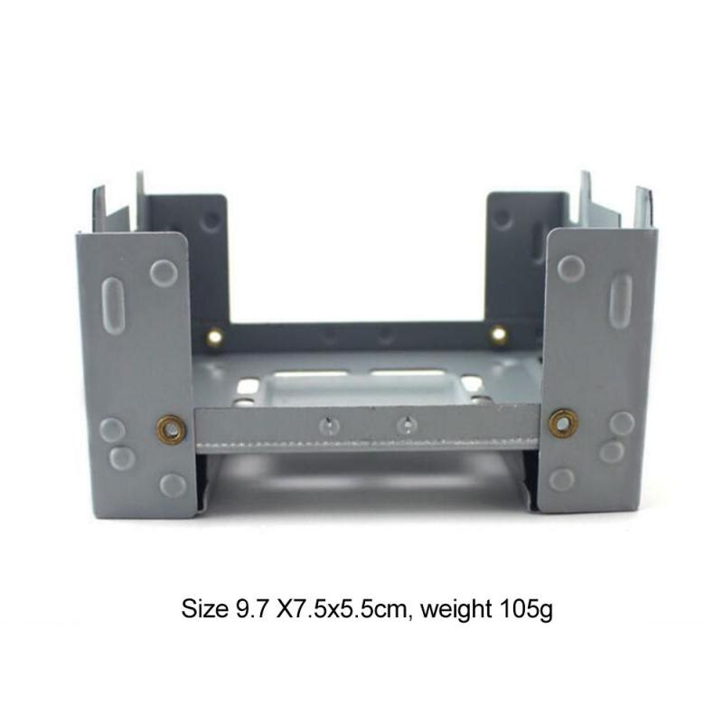 Outdoor Alcohol Stove Mini Foldable Solid Fuel Portable Camping Alcohol Burner Combustor Lightweight Picnic Alcohol Stove: Default Title