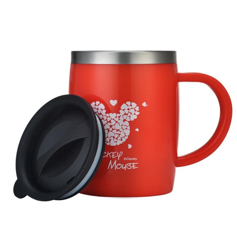Coffee Cup Antibacterial 304 Stainless Steel Drinking Tool Breakfast Milk Tea Mug For Men Women Cups J425: Red