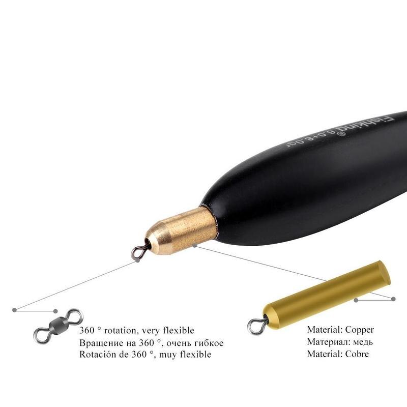 Flotador de pesca con cola dura, 8g-10g de pesca de flotador, herramienta para carpa de 24cm-26cm, equipo de pesca Vertical, 4 unids/lote