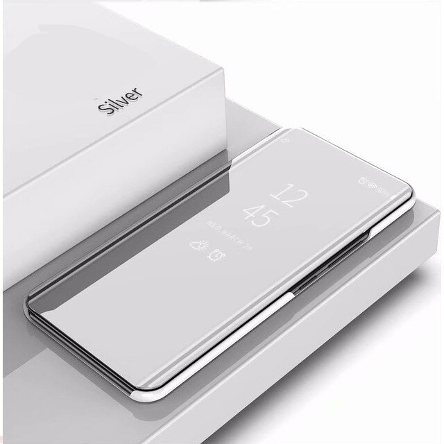 Samsun um 11 caso inteligente espelho flip capas casos para samsung galaxy a11 2020 sm-a115f/ds a115 6.4 stand stand suporte do telefone coque fundas capa: sliver