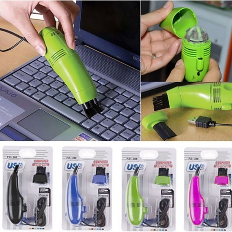 Mini USB Cleaner Keyboard Cleaner USB Gadgets Computer Keyboards Vacuum Cleaning Brush for PC Laptops Desktop Notebook