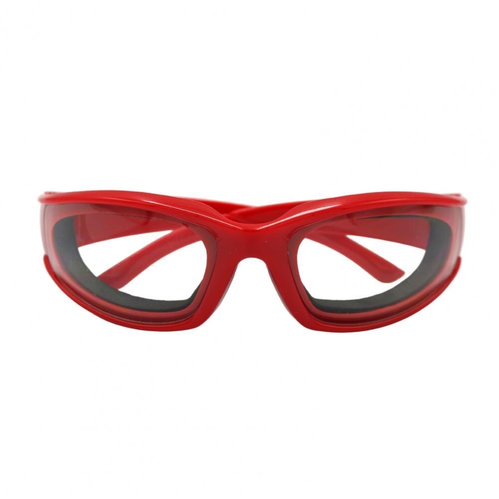 Gafas de seguridad para el hogar, Protector ocular de plástico resistente al viento para asar a la parrilla, barbacoa, cocina: Rojo