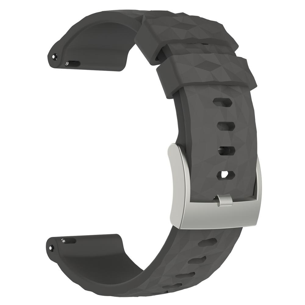 Silikon Ersatz Uhr Band Handgelenk Strap Armband für Suunto 9 D5 D5I Suunto Spartan Sport Handgelenk HR Baro Traverse Smartwatch: Grey