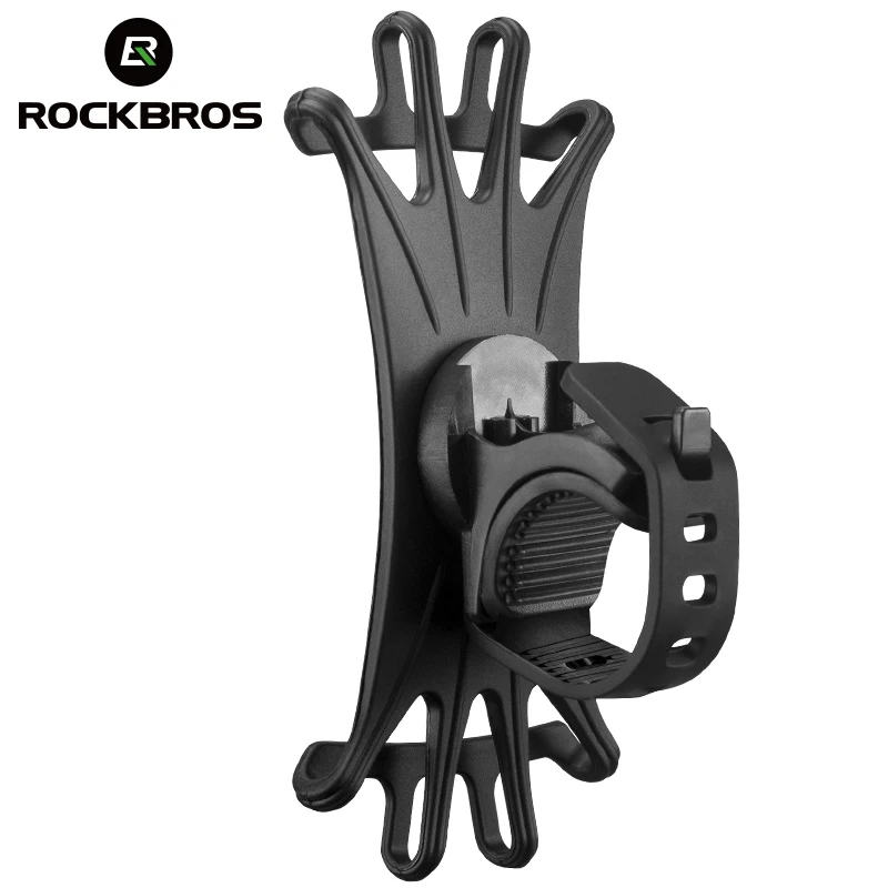 ROCKBROS Fahrrad-Handyhalter, elastisch, Silikon, verstellbar, für Fahrrad, praktisch-Ständer, Radfahren, Fahrrad, praktisch-Halterung, Unterstützung