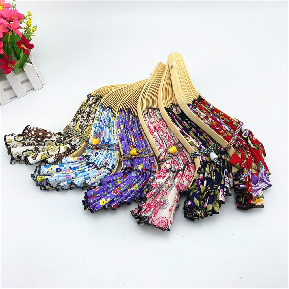 Gorros plegables con estampado Floral para mujer y niña, sombrero de bambú plegable, para el Sol, para viaje